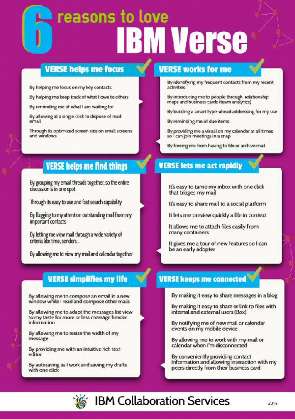 6 reasons to love IBM Verse