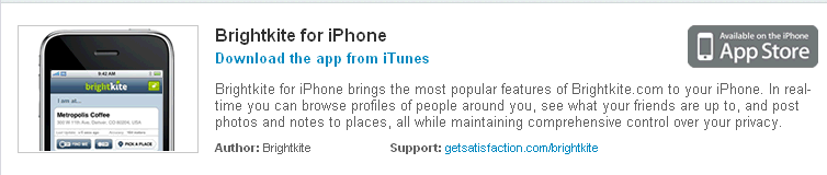 Image:IdoCheckin - the iPhone application from Brightkite