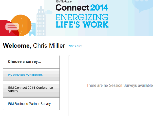 IBM Connect 2014 session evaluation