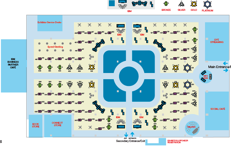 IBM Connect 2014 showcase floorplan