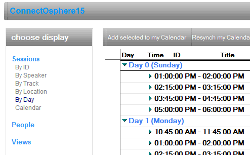 Unofficial IBM ConnectED Session Database